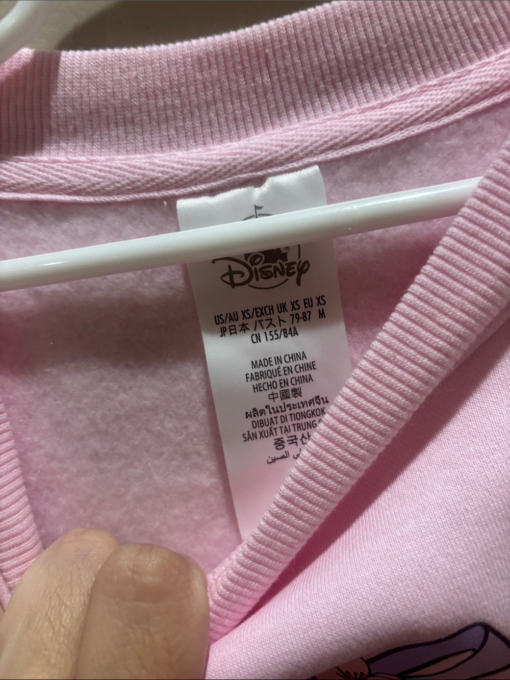 Disney Pink Castle Crewneck Sweatshirt - Picture 2 of 3